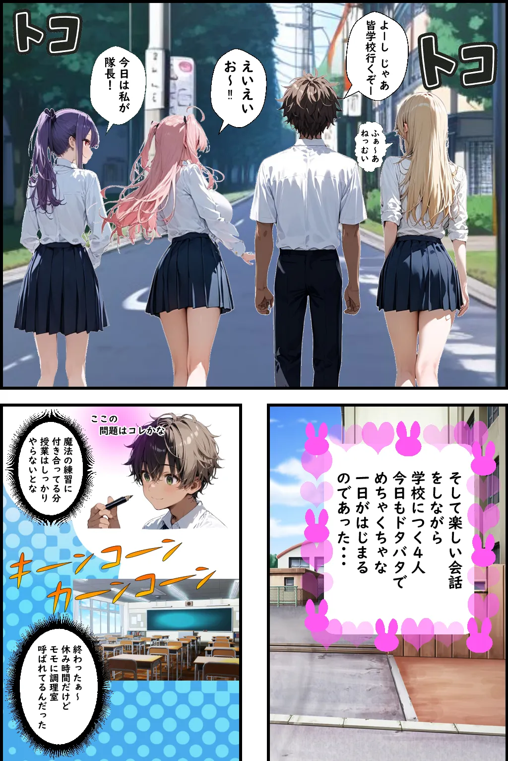 Hぷにんぐ  幼馴染魔法少女3人と魔法失敗でラッキースケベ連発のハーレム学園生活 - 17ページ