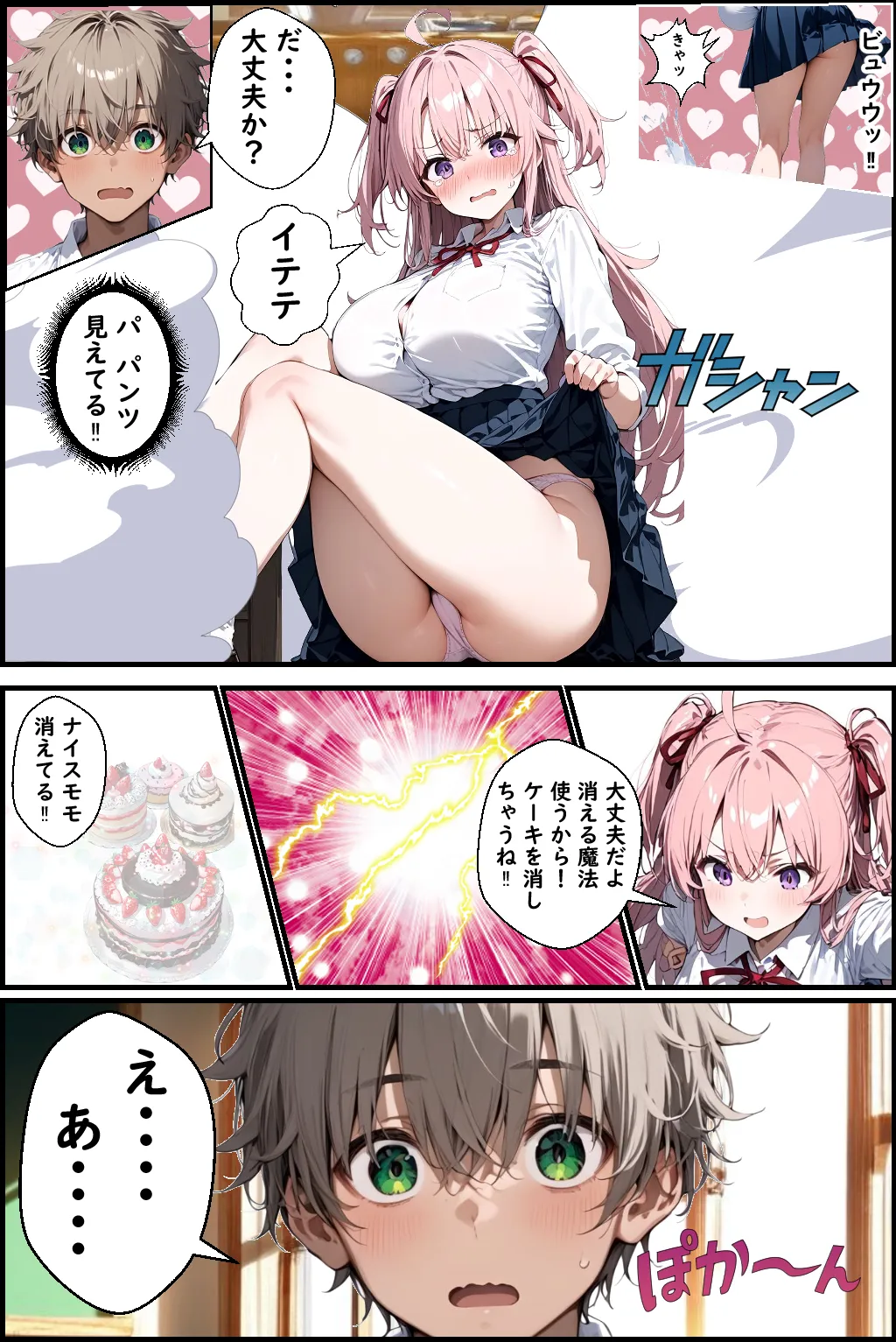 Hぷにんぐ  幼馴染魔法少女3人と魔法失敗でラッキースケベ連発のハーレム学園生活 - 22ページ