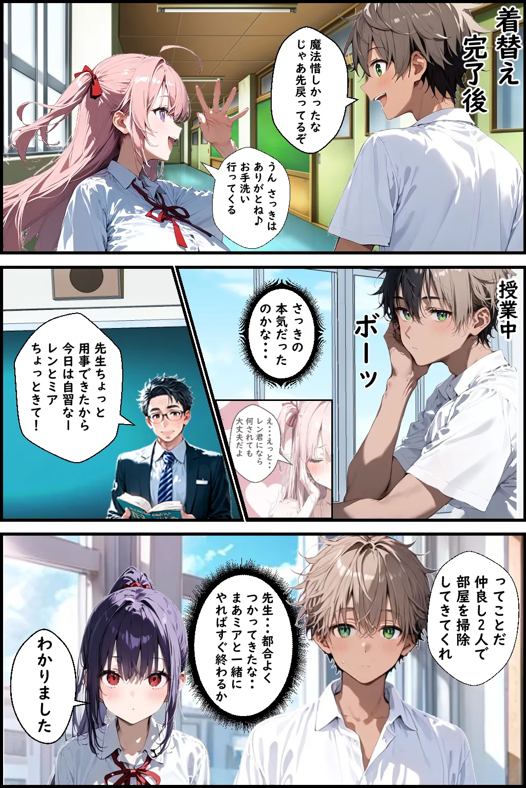 Hぷにんぐ  幼馴染魔法少女3人と魔法失敗でラッキースケベ連発のハーレム学園生活 - 25ページ