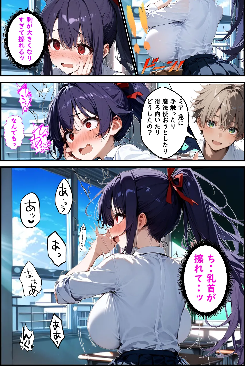 Hぷにんぐ  幼馴染魔法少女3人と魔法失敗でラッキースケベ連発のハーレム学園生活 - 30ページ