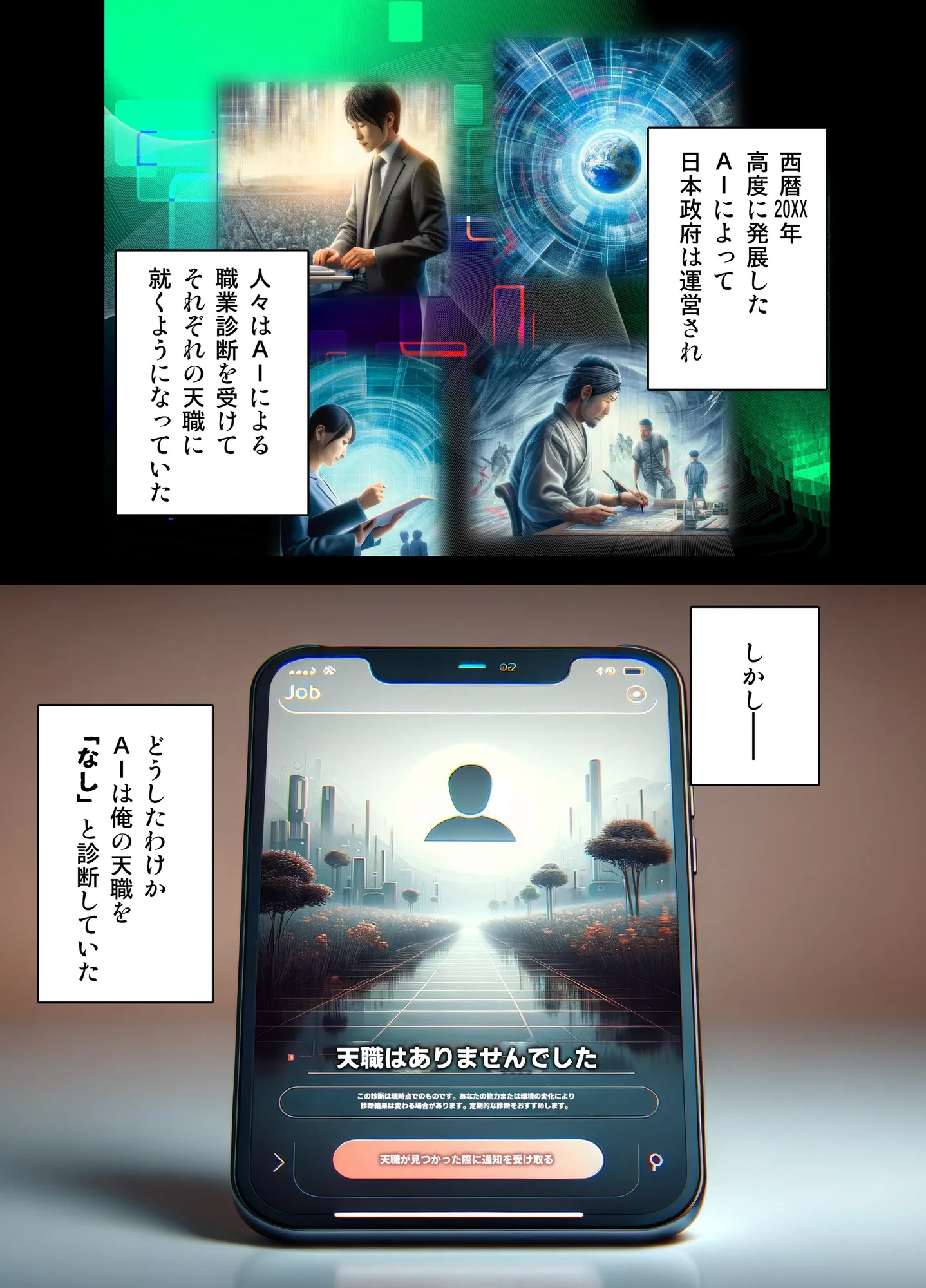 黒ギャルAV女優100人と結婚する話 -AI職業診断を受けたら、あなたの天職は黒ギャルAV専門男優!?- - 2ページ