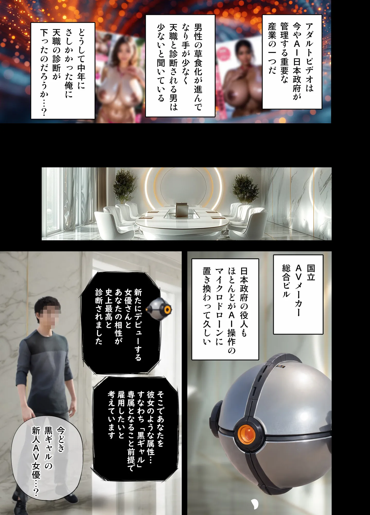 黒ギャルAV女優100人と結婚する話 -AI職業診断を受けたら、あなたの天職は黒ギャルAV専門男優!?- - 4ページ